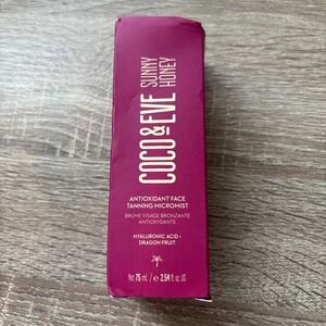 NEW Coco & Eve Sunny Honey Antioxidant Face Tanning Micromist Self Tanner 2.54